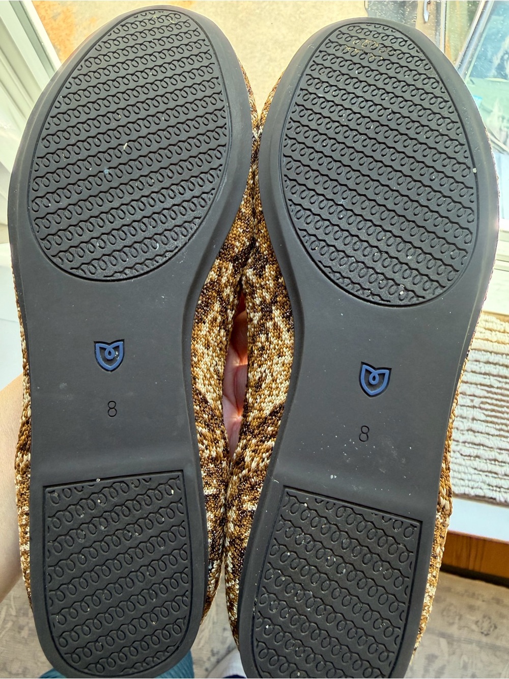 Rothy's The Loafer Bronze Python Knit Flats Size 8 Slip On - Picture 3 of 8